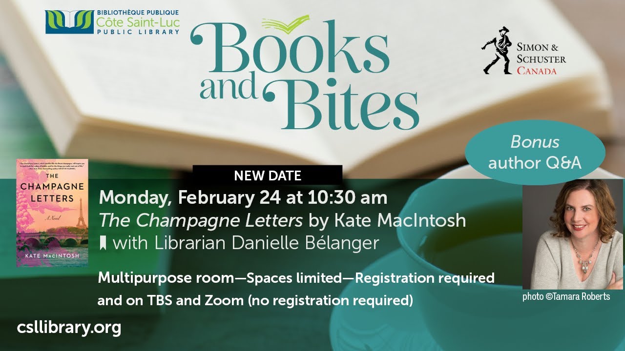 Books & Bites: The Champagne Letters by Kate MacIntosh