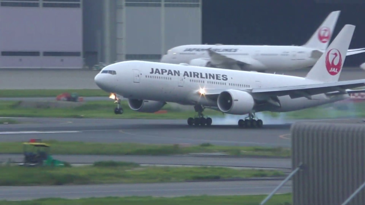 Tokyo Haneda Airport JAL A350 Crosswind Landings