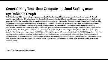 Generalizing Test-time Compute-optimal Scaling as an Optimizable Graph