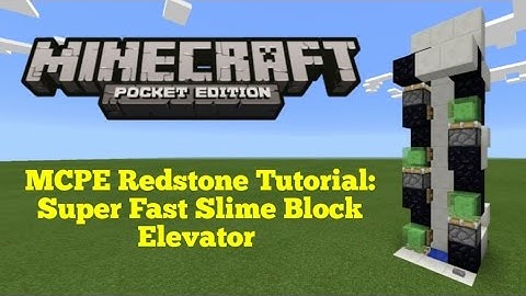 Minecraft Pocket Edition Redstone Tutorial: Super Fast Translocation Elevator (MCPE 1.1.0)
