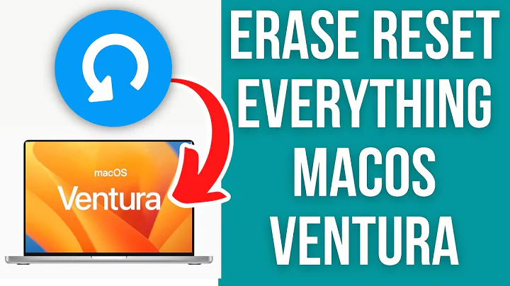 How to factory erase reset macOS Ventura tutorial