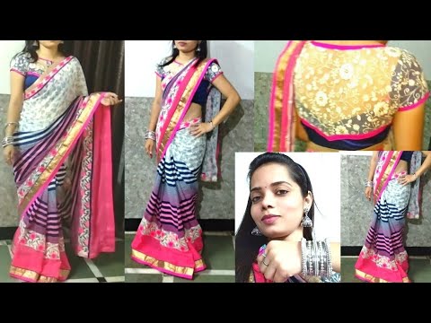 How to wear a saree | Chiffon saree draping l 3 ways to wear designer sarees l tips to wear saree makeup artist