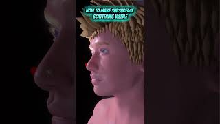 How do you make subsurface scattering visible #indie #gamedev #human #unity #SSS #Shading