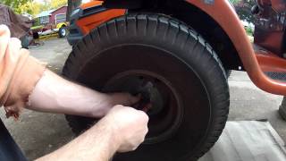 Husqvarna Lawn Tractor - rear tire removal