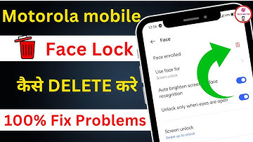 Motorola mobile me face lock kaise hataye | How to remove face lock in motorola phone