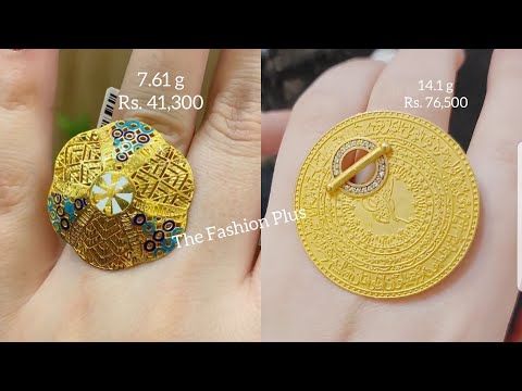 Saudi Gold Ring Designs With Weight And Price Thefashionplus Youtube