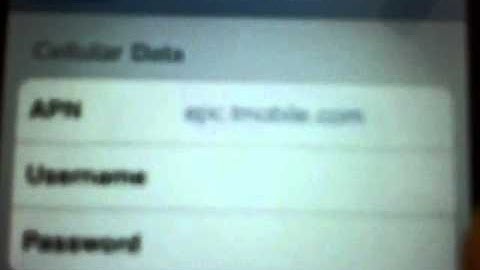 iPhone 3g T-mobile MMS and Internet Configuration Settings.flv