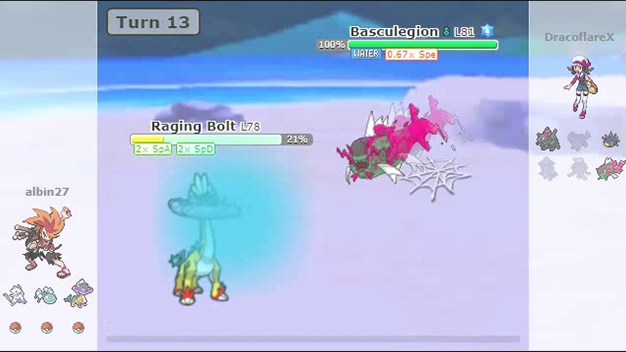 Pokémon Raging Bolt Sweep | Raging Bolt vs Drifblim