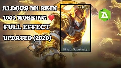 ALDOUS M1 SKIN TUTORIAL SCRIPT + FULL EFFECT  💯💯