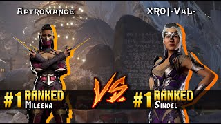 MK1 ▰ Aptromance (#1 Ranked Mileena) vs Blachary (#1 Ranked Sindel) ▰ High Level Gameplay