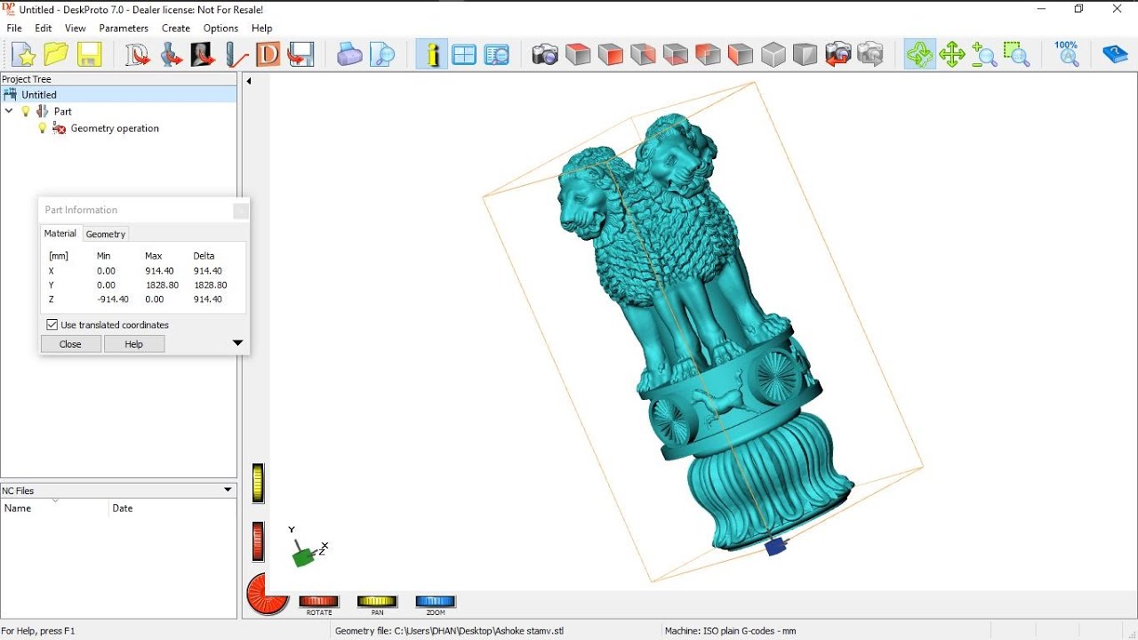 How to Convert Relief file For 4 axis CNC Machine from STL file - YouTube