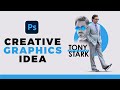 Creative Graphic Deisgn l Tony Stark l Adobe Photoshop