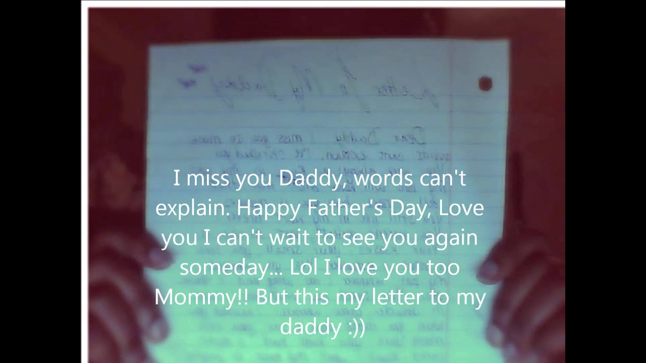 my letter to my daddy eric rest in peace youtube letter to my daddy
