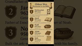 Oldest Men Mentioned In The Bible