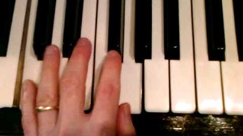 boogie woogie left hand shuffle pattern in C