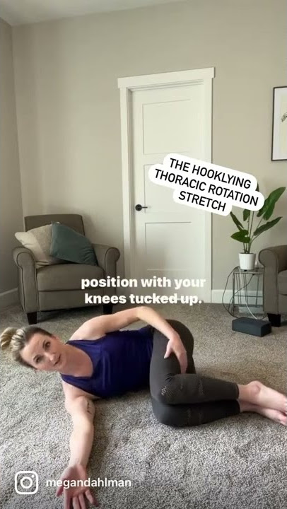 Spine lumbar twist stretch 