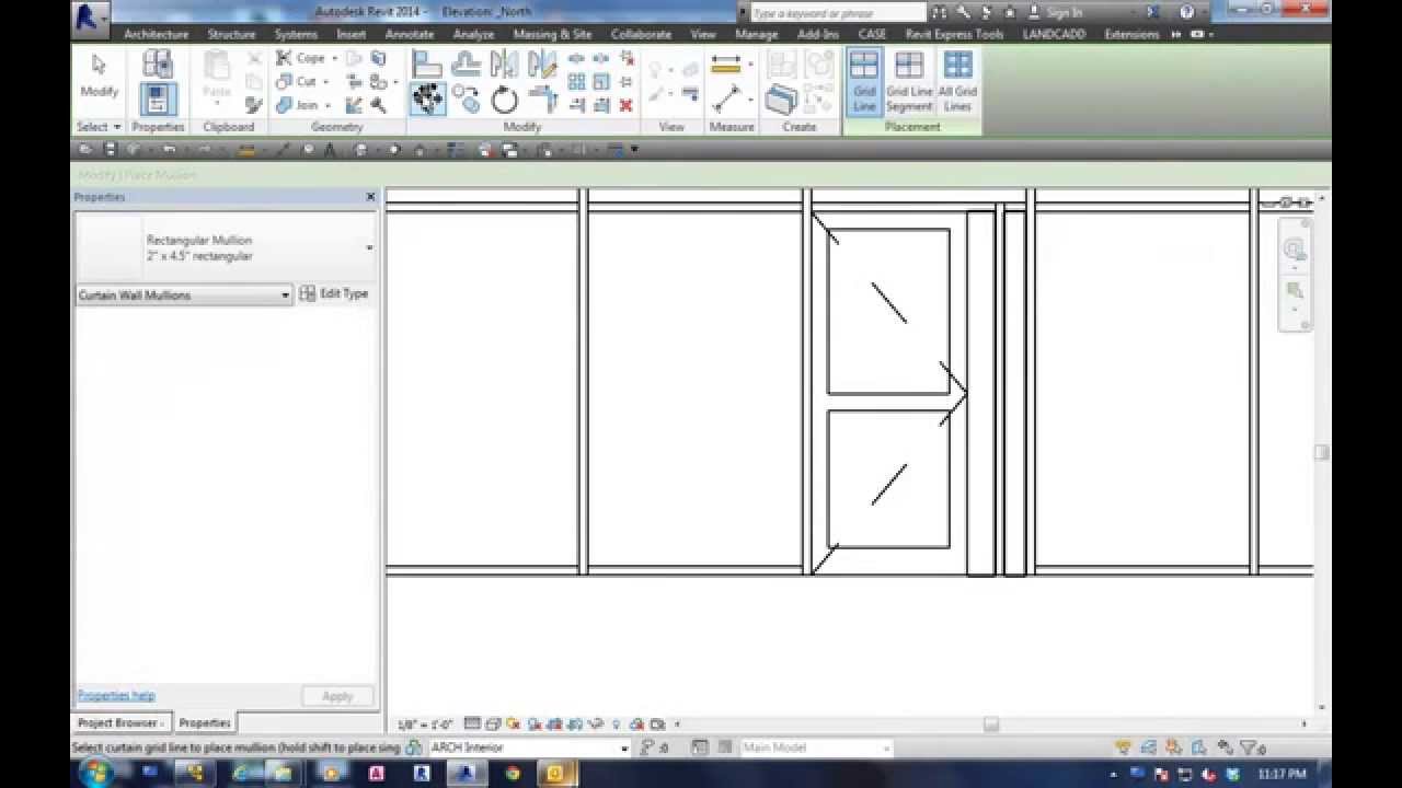 How To Load Curtain Wall Door In Revit