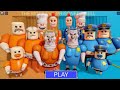 PRISONER VS POLICE PRISON RUN! Roblox Obby Gameplay Walkthrough HD