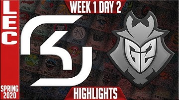 SK vs G2 Highlights | LEC Spring 2020 W1D2 | SK Gaming vs G2 Esports