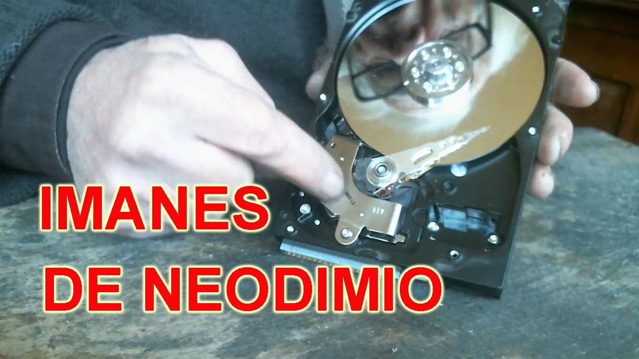 Como desarmar discos duros para imanes y aluminio - YouTube