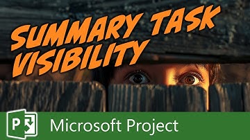 Show/Hide Summary Tasks and Outline Numbers