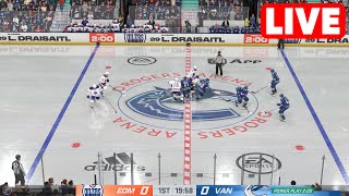 NHL LIVE🔴 Edmonton Oilers vs Vancouver Canucks | Game 1 - 8th May 2024 | NHL Full Match NHL 24