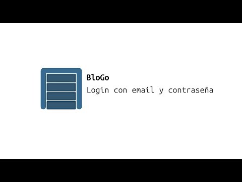 BloGo - Login con email y contraseña