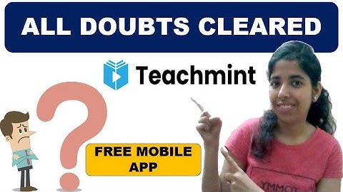 All Doubts Cleared On Teachmint App | Teaching App | Teach Online on Teachmint app | Free Mobile App