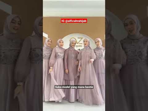 Link produk di komentar | rekomendasi gamis dress kondangan | shopee haul | ootd hijab style remaja