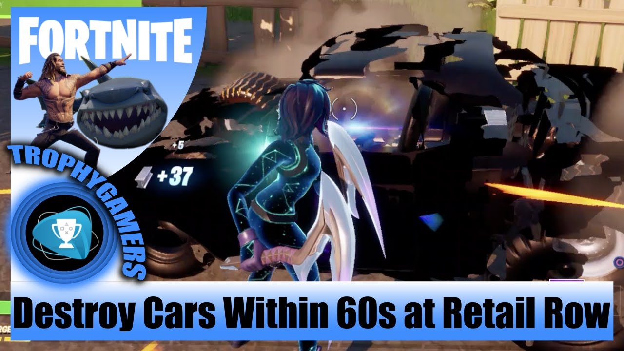 Fortnite - Destroy Cars Within 60s of Landing at Retail Row From the Battle Bus - Week 3 Challenges
