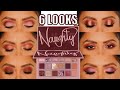 6 LOOKS 1 PALETTE | *NEW* HUDA BEAUTY NAUGHTY NUDES + REVIEW | MagdalineJanet