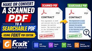 How to Make or Convert a Scanned PDF to a Searchable PDF Using Foxit PDF Editor