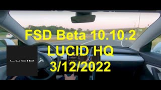 Tesla FSD 10.10.2 - LUCID, NEWARK, CA - Awesome Drive