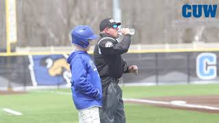 CUW Men s Baseball highlights vs Lakeland University April 21 2018