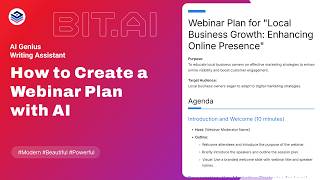 How to Create a Webinar Plan with AI