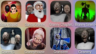 Santa Granny,Scary Squid,Granny Chapter Two,Siren Head Branny,Granny,Gransiren,Granny House,Granny 3 screenshot 3