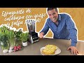 Riquísimo espagueti con queso y salsa Alfredo versión saludable
