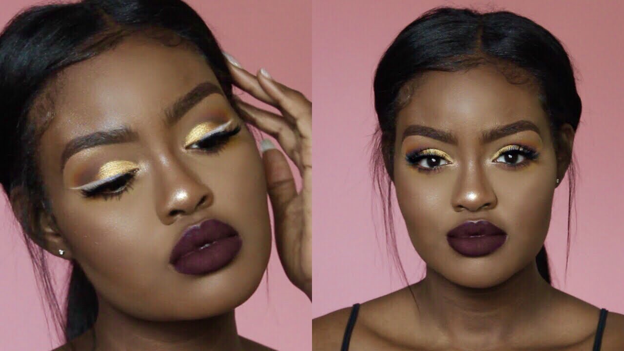 CHATTY Yellow Half Cut Crease W White Winged Liner Tutorial YouTube