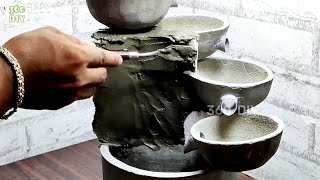 Wonderful Two Table Top Waterfall Fountain Making at Home