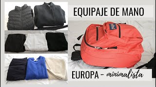 Thumbnail image for Equipaje de MANO para EUROPA en invierno. CARRY ON | Viaja minimalista.