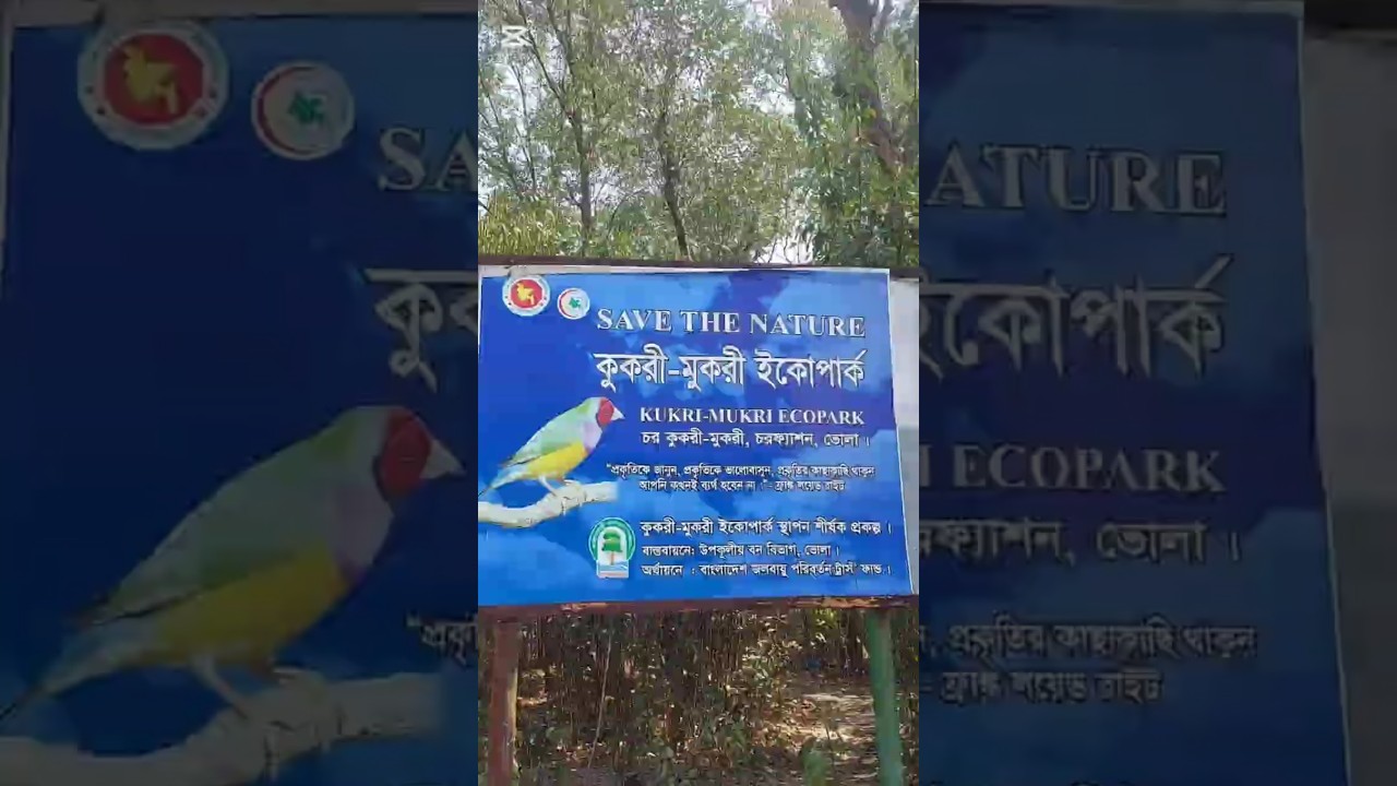 চর কুকরি মুকরি 😍 । Char Kukri Mukri Eco Park #bhola #ecopark #travel #nature #bangladesh