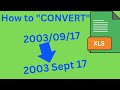 Excel.Learn How convert to dates from numbers into texts.Date formatting.