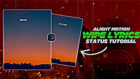 Wipe Text Effect in Alight Motion | Wipe text Animation Video Editing Tutorial| Trending Status edit
