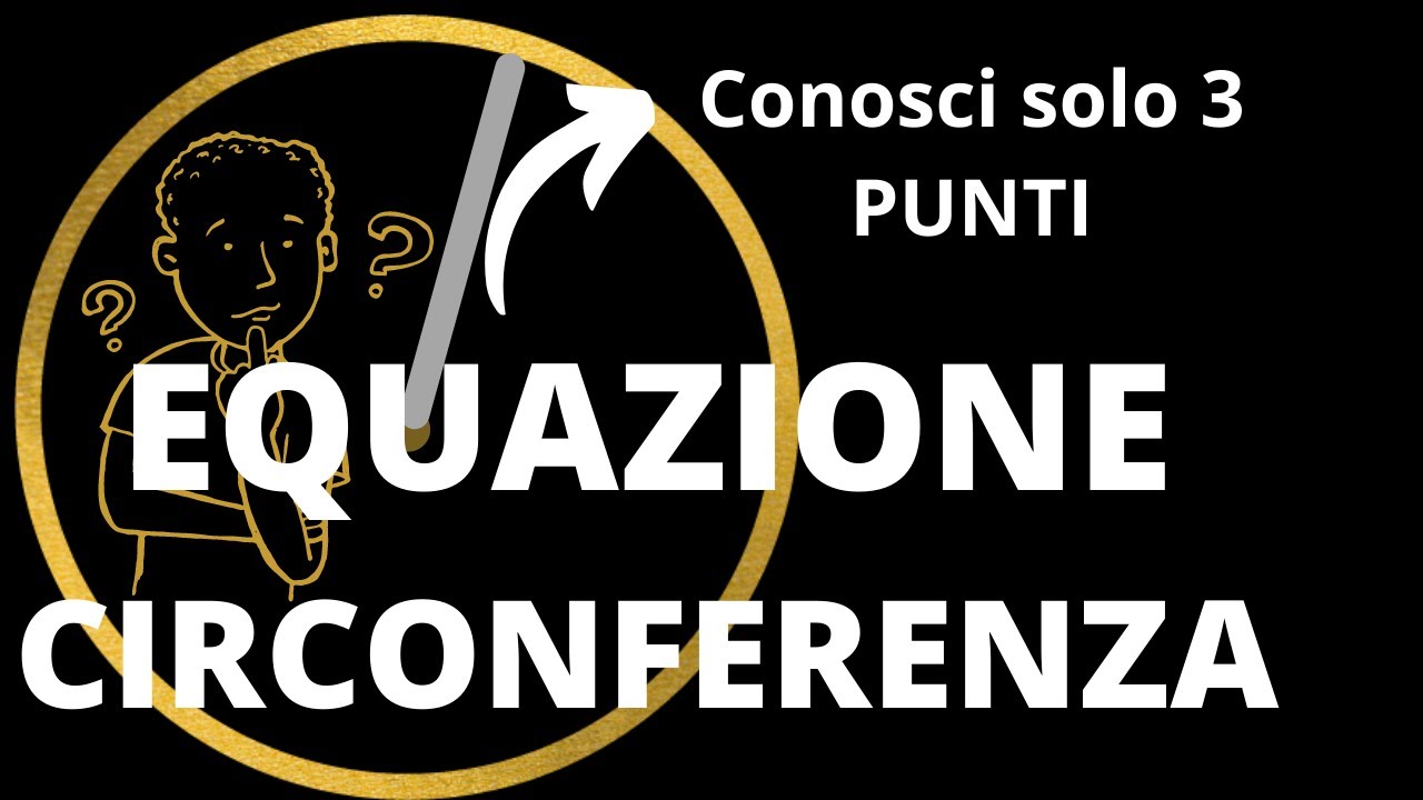 Trovare l'equazione della circonferenza passante per tre punti A,B,C
