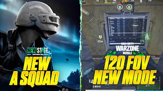 NEW STATE MOBILE UPDATE | WARZONE MOBILE 120 FOV | NEW MODE HIGH VOLTAGE ⚡