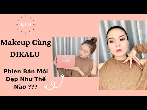 Review & Makeup Bảng Phấn Mắt DIKALU 40 Ô Màu Hồng Gold | K.I.M Makeup | Mỹ Phẩm Nội Địa Trung