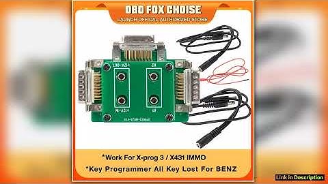 Launch X431 MCU3 Adapter for X431 IMMO Elite Pro XPROG3 Work for Mercedes All Keys Lost and ECU TCU