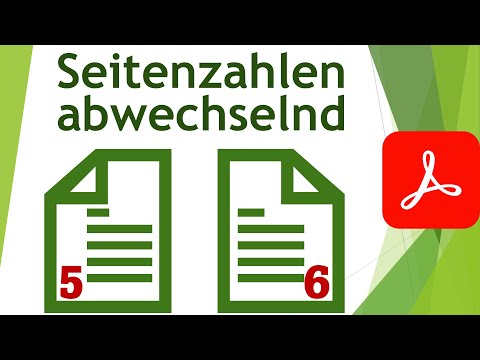 Insert left and right page numbers in Adobe Acrobat