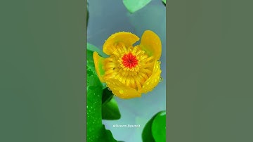 Thumbnail of The Beauty of a Yellow Water Lily #waterlily #yellowflowers #floralbeauty