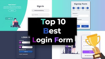 Top 10 Best Login Form | CSS & JavaScript